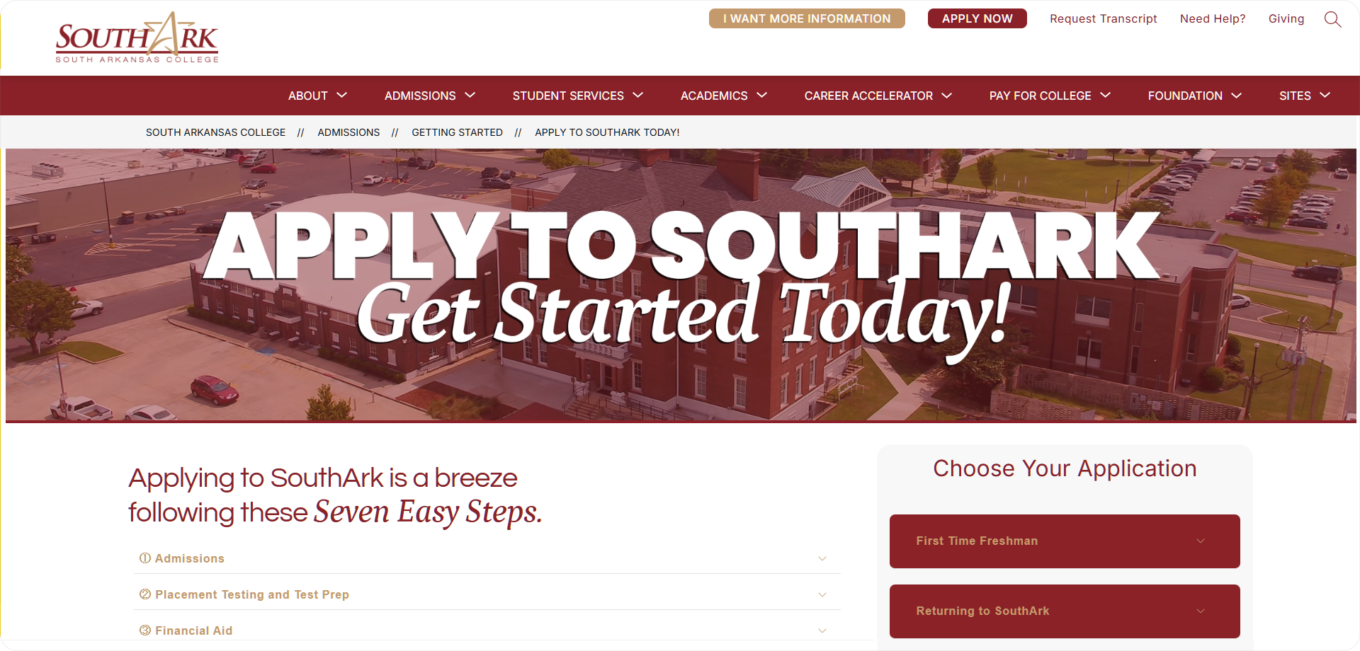 Apply to SouthArk